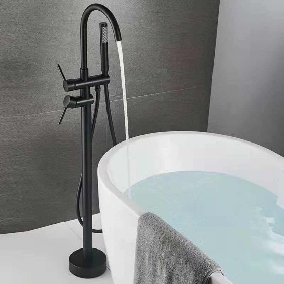 D85C BLACK BATH SHOWER MIXER